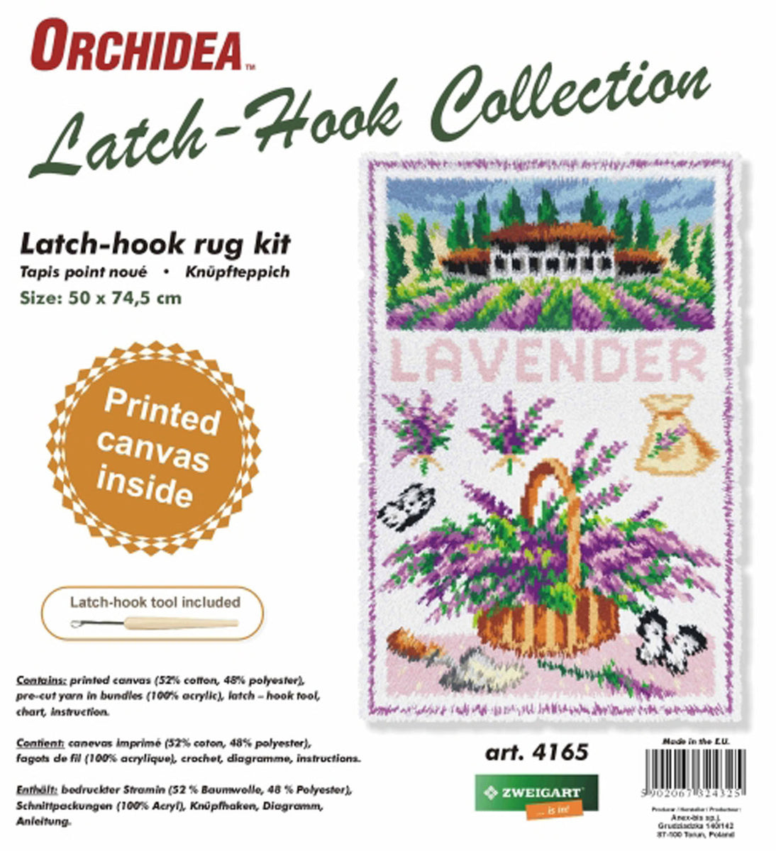 Latch Hook Kit: Rug: Lavender – Readicut