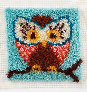 Owl Latch Hook Rug Kit  Latch hook rugs, Rug hooking, Latch hook