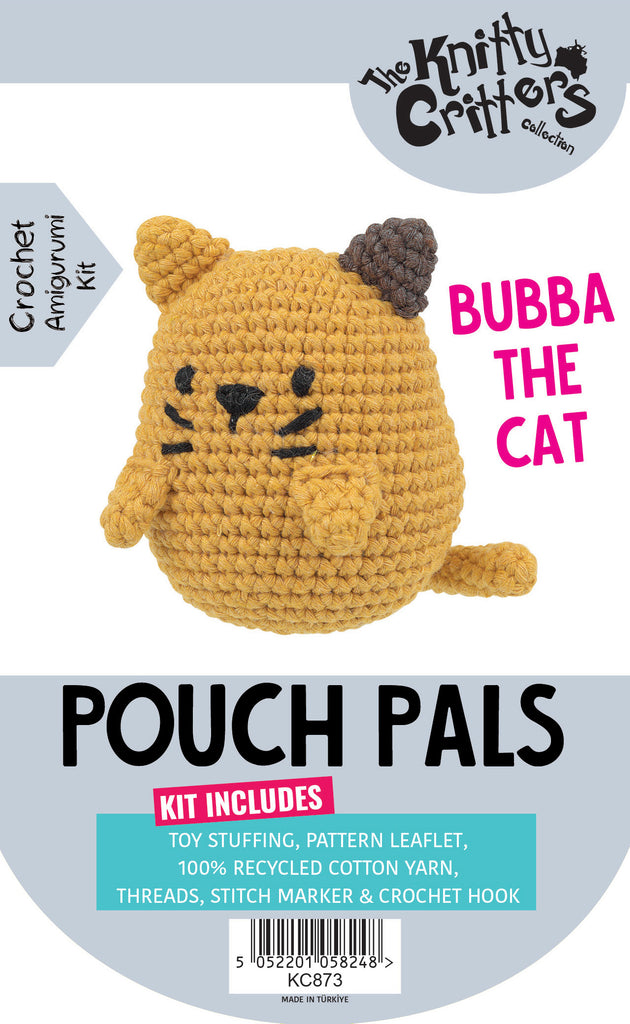 Knitty Critters - Pouch Pals - Bubba The Cat