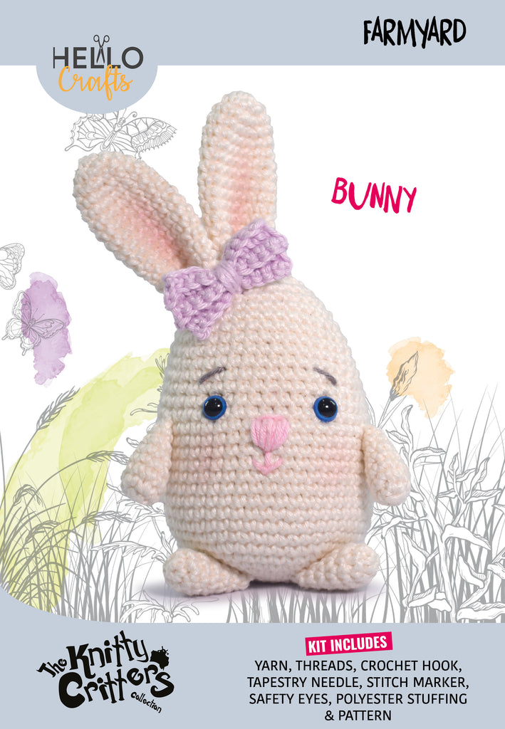 Knitty Critters - Farmyard Crochet Kit - Bunny