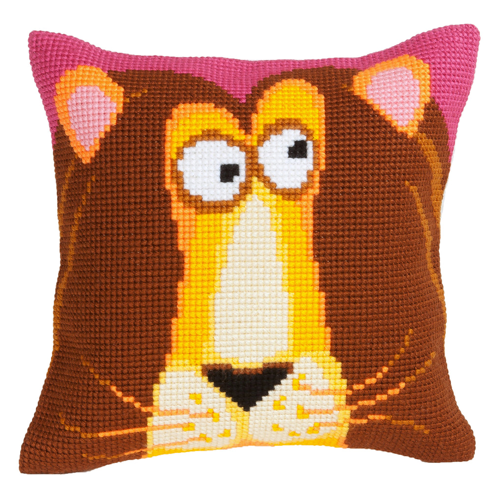 Cross Stitch Kit: Cushion: King Leon