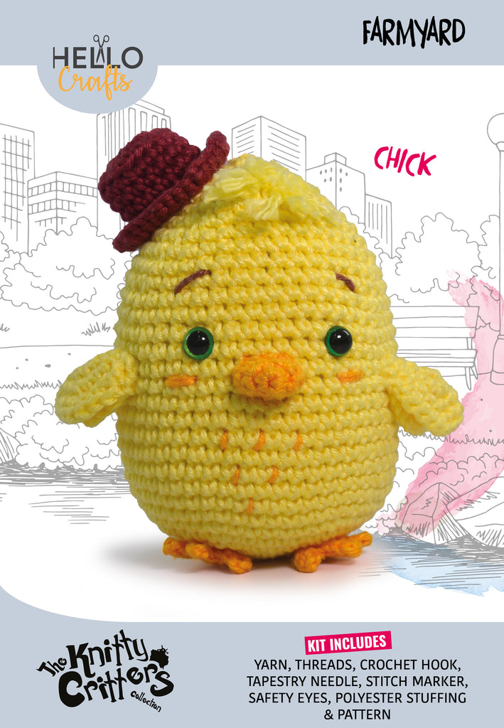 Knitty Critters - Farmyard Crochet Kit - Chick