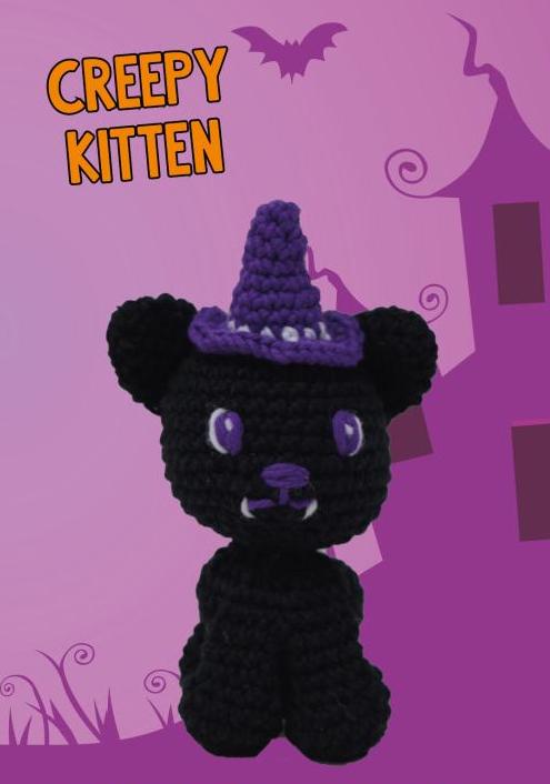 Knitty Critters - Creepy Capers - Creepy Kitten