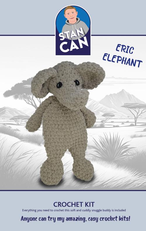 Stan Can - Snuggle Buddies - Eric Elephant | Amigurumi Crochet Kit