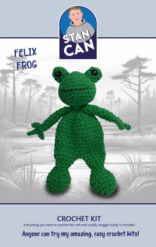 Stan Can - Snuggle Buddies - Felix Frog | Amigurumi Crochet Kit