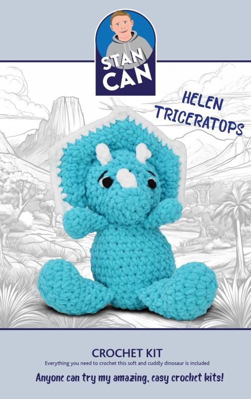 Stan Can - Dinosaur - Helen Triceratops | Amigurumi Crochet Kit