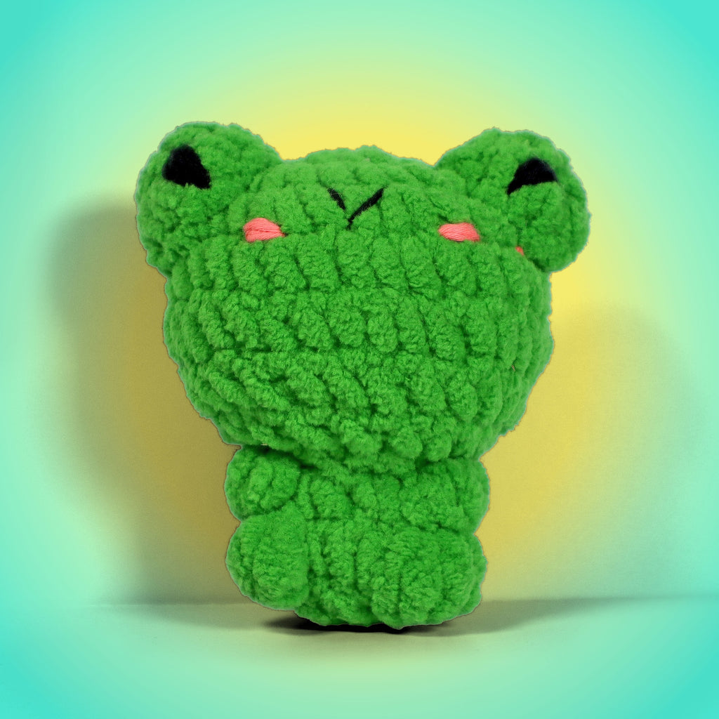 Knitty Critters - Yarnimals - Floyd The Frog | DIY Amigurumi Crochet Kit