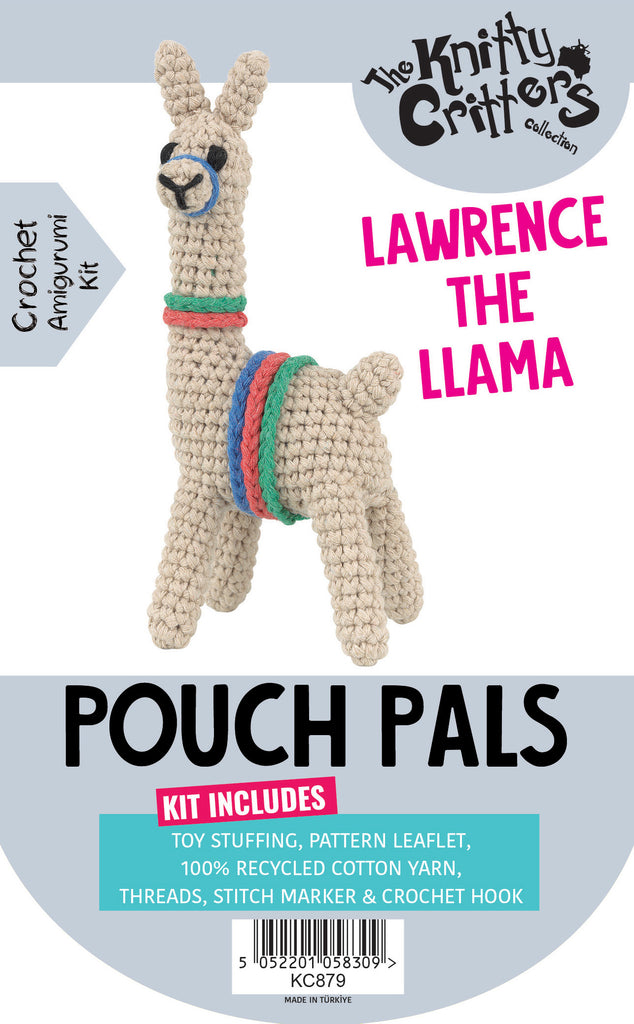 Knitty Critters - Pouch Pals - Lawrence The Llama