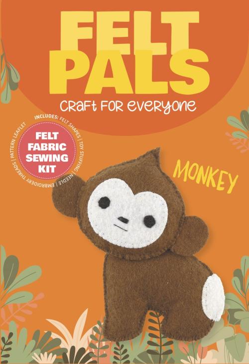 Felt Sewing Kit - Create Your Own Monkey Felt Pal | Fun Craft Adventure for Kids & Beginners