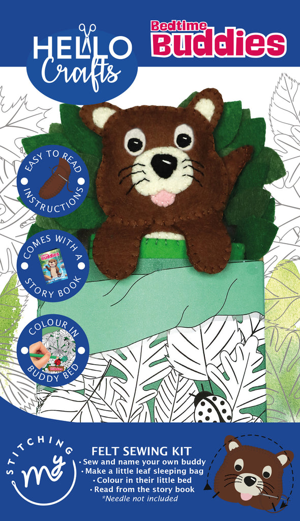 Bedtime Buddies Felt Sewing Kit - Ollie the Otter