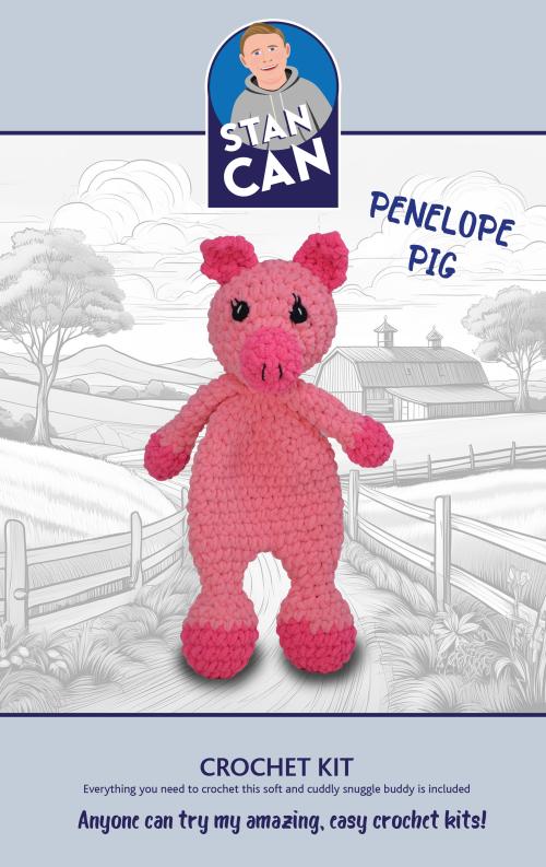 Stan Can - Snuggle Buddies - Penelope Pig | Amigurumi Crochet Kit