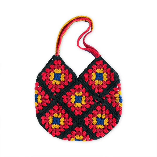 CROCHET PATTERN DOWNLOAD - FREE RED HEART IN THE BAG GRANNY CROCHET TOTE PATTERN