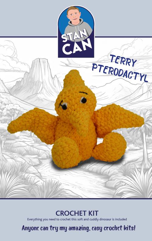 Stan Can - Dinosaur -  Pterodactyl | Amigurumi Crochet Kit