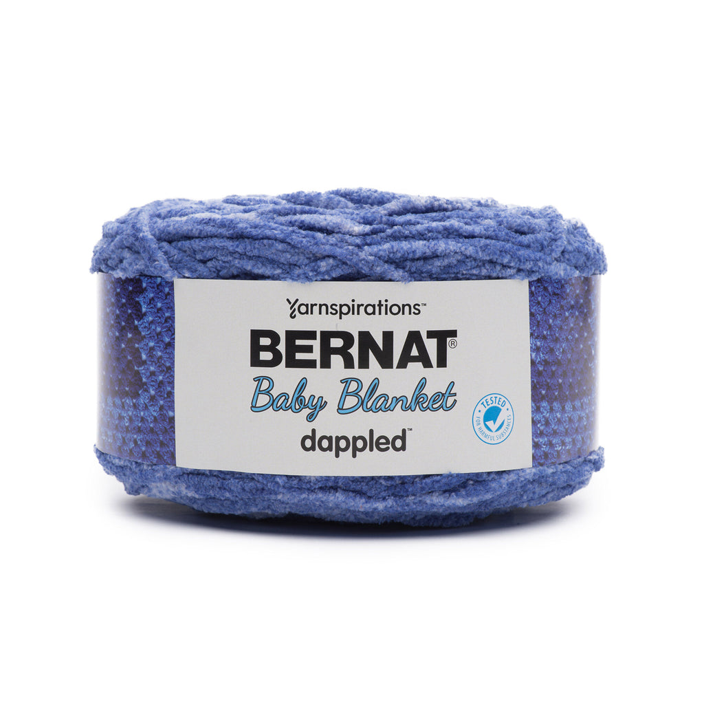 Bernat Blanket Extra Thick Crochet Yarn in Blue Mist | Size: 600g/21.2oz | Pattern: Crochet | by Yarnspirations