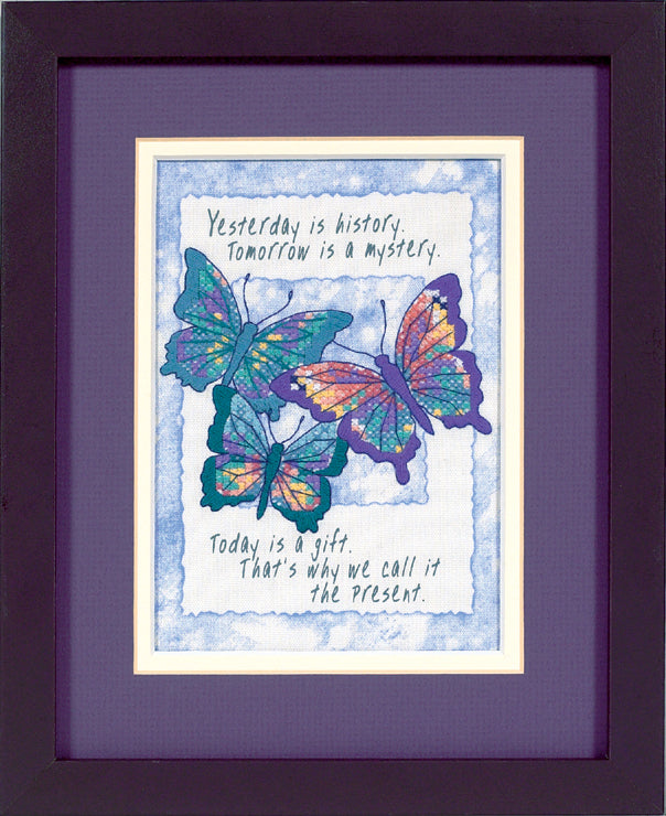 Stamped Cross Stitch Kit: Mini: Today is a Gift