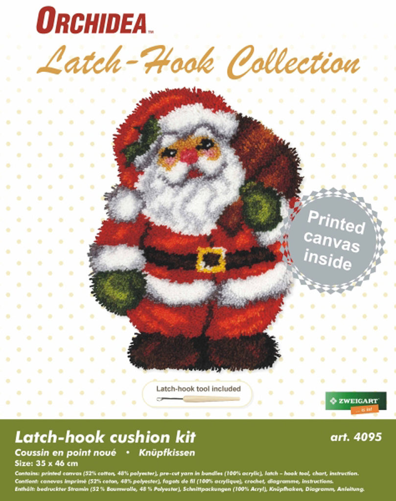 Orchidea Latch hook cushion kit Santa Claus 4095 - Assorted Pre